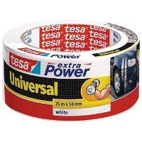 tesa Extra Power Universal, textilní, bílá, 25m:50mm