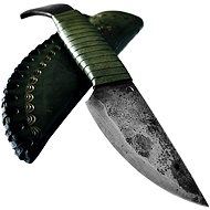 Madhammers Kovaný keltský nůž Ptačí hlava s pochvou zelený