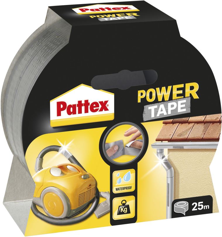 PATTEX Power Tape stříbrná, 5 cm × 25 m