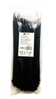 Solight vázací nylonové pásky, 3,6 x 200mm, černá, 100ks