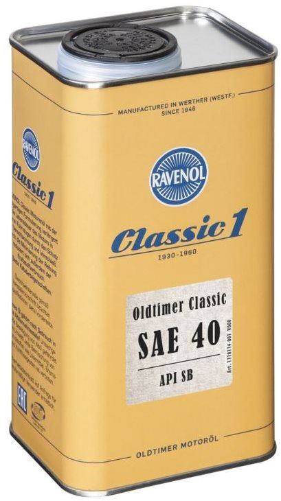 RAVENOL Oldtimer Classic SAE 40 API SB; 1 L