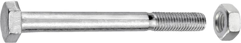 CONNEX Šestihranný šroub pozinkovaný M8x140 mm s matkou,  30 kusů