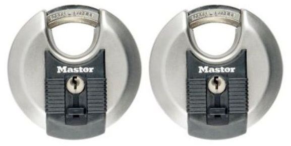 MasterLock Excell M40EURT Set 2 ks diskových visacích zámků