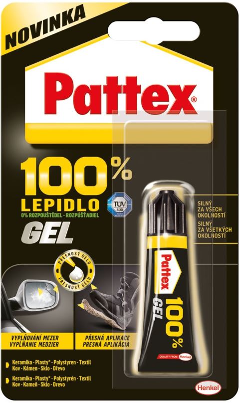 PATTEX 100 %, univerzální kutilské lepidlo 8 g