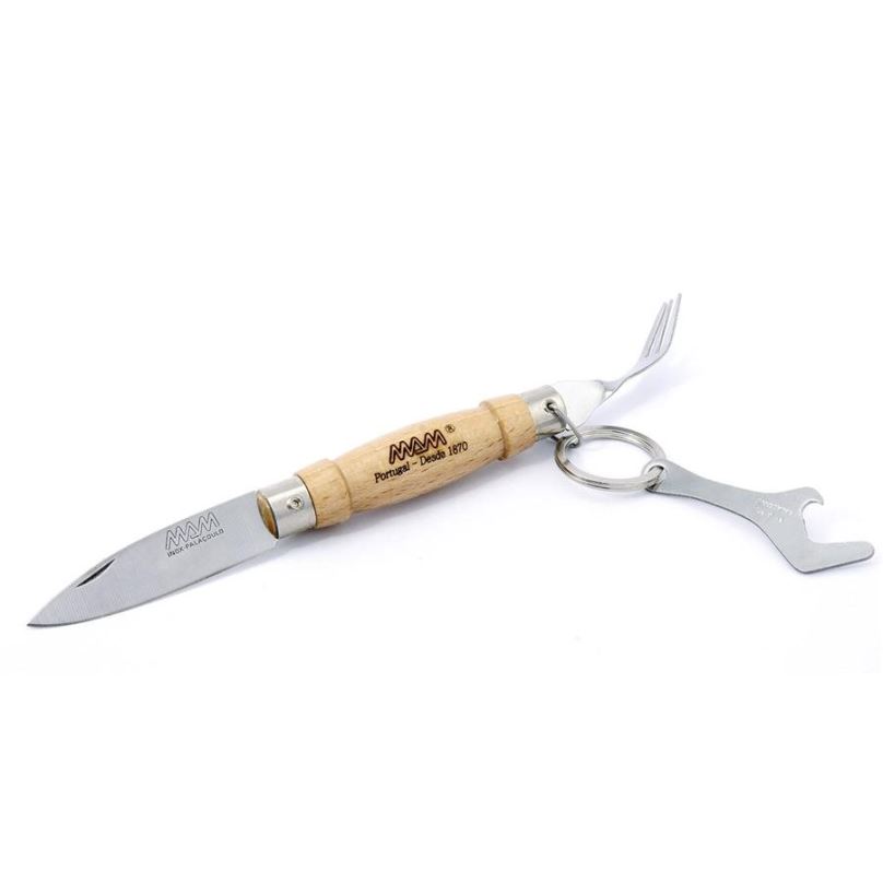 MAM Zavírací nůž Traditional 2023 s vidličkou a otvírákem