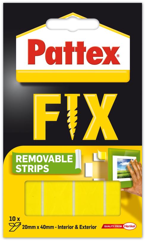 PATTEX FIX Oboustranné lepící proužky, 20× 40 mm, 10 ks